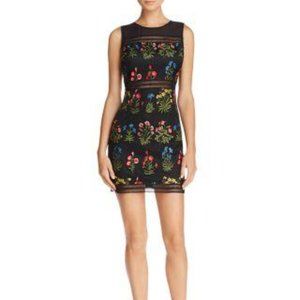 Aqua Embroidered Body-Con Dress 100% Exclusive